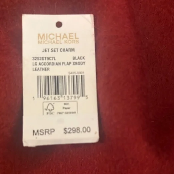 Michael Kors Black Leather Crossbody Bag with Textured Finish - Picture 9 of 9